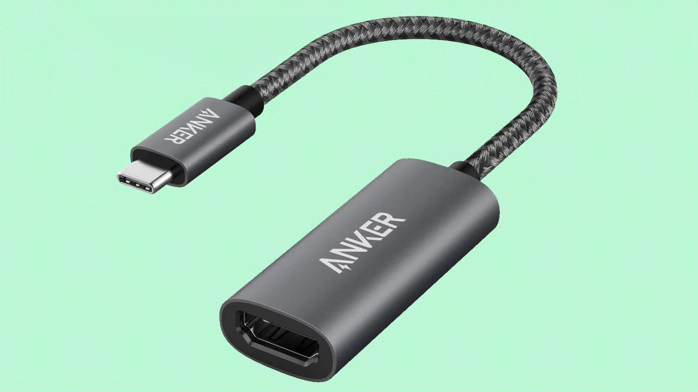 Adapter Anker USB-C sang HDMI hỗ trợ xuất hình ảnh từ điện thoại Android