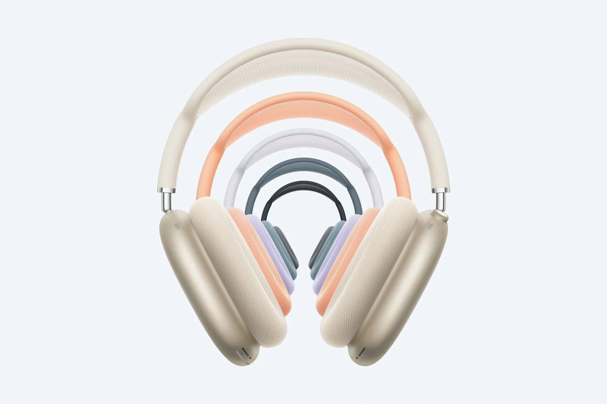 AirPods Max USB-C với các tùy chọn màu sắc đa dạng, thể hiện thiết kế cao cấp nhưng giá thành đắt đỏ