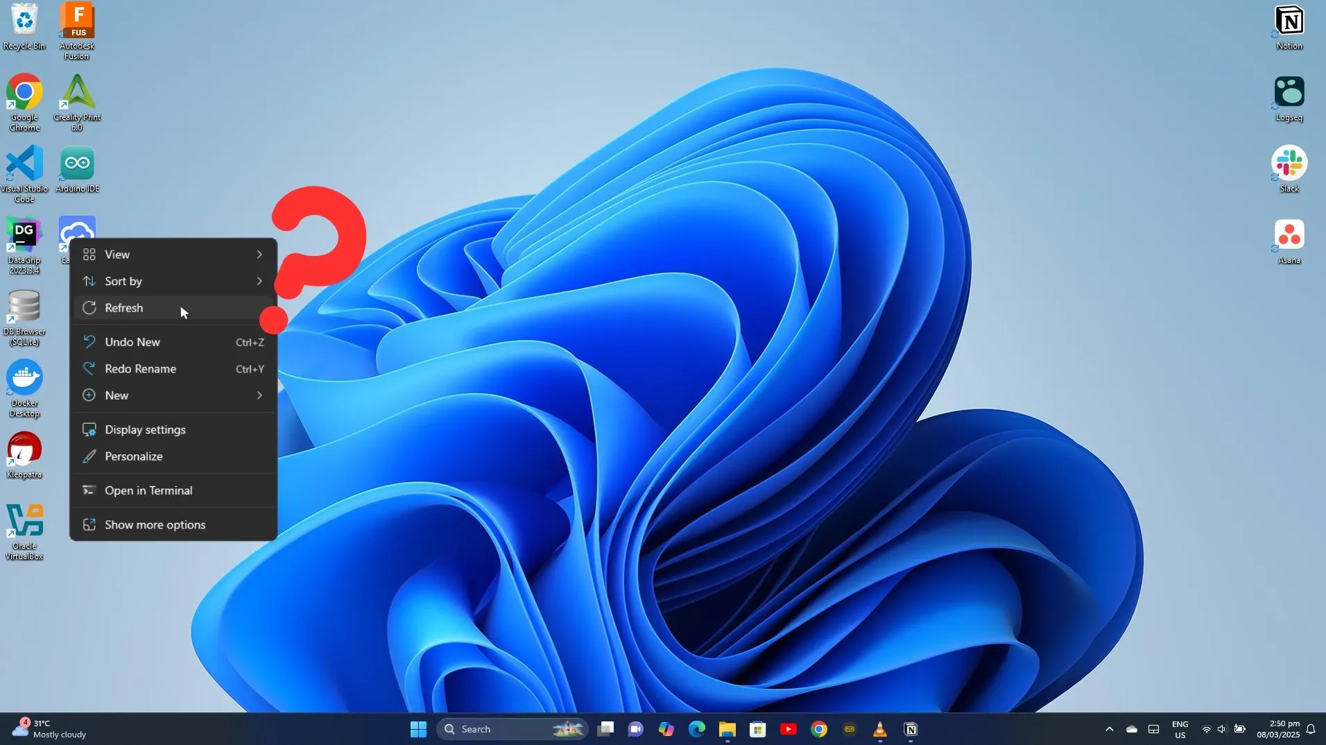 Ảnh chụp màn hình desktop được dùng làm hình nền ảo ảnh