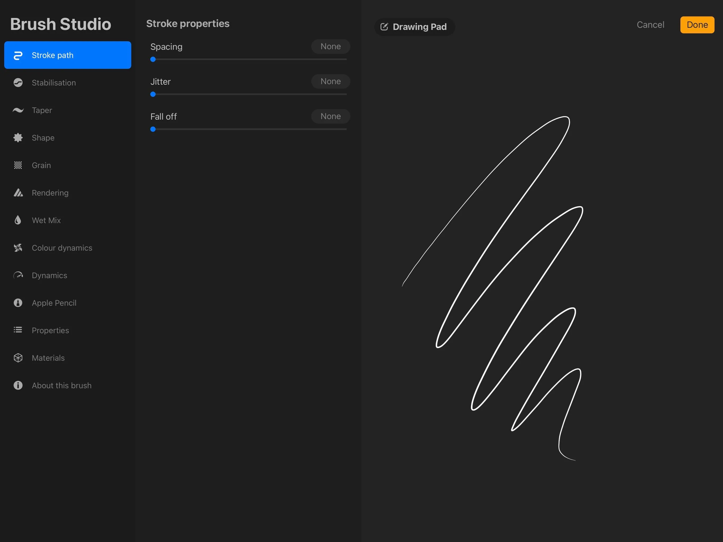 Bảng màu và thư viện cọ vẽ trong Procreate giúp tùy chỉnh thiết kế