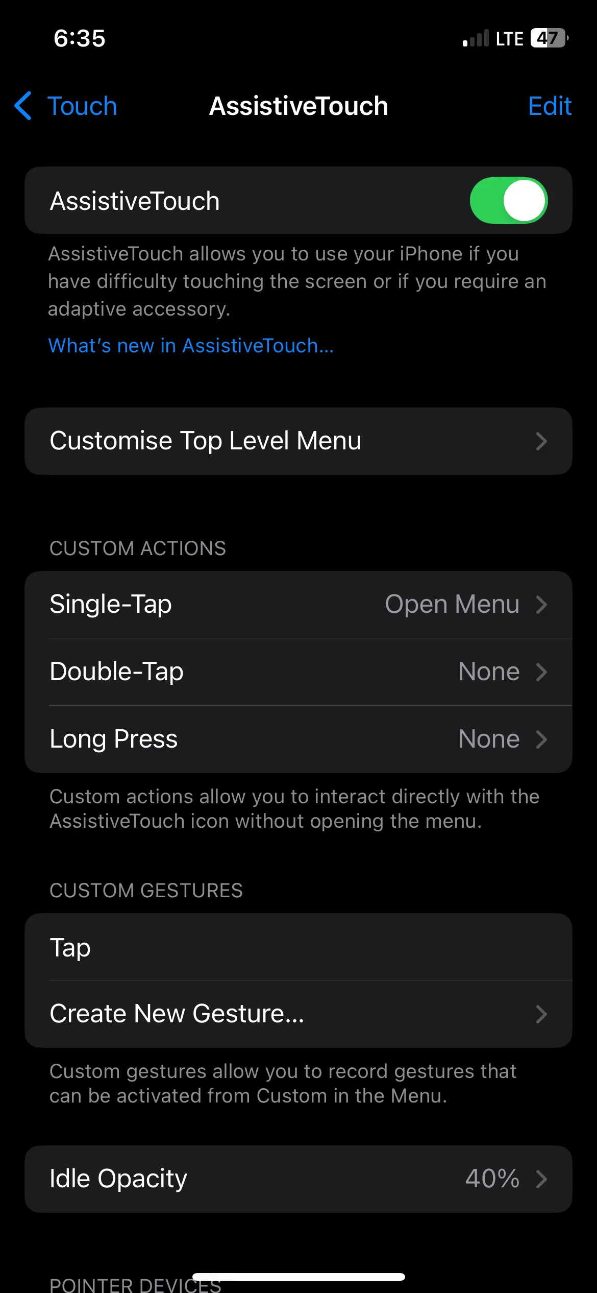 Bật tính năng AssistiveTouch trên iPhone