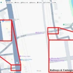Biểu đồ màu sắc chi tiết của đường bộ, đường cao tốc, đường sắt và đường hầm trên Google Maps