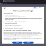 Biểu ngữ đồng ý cookie của Google khi truy cập qua Tor Browser