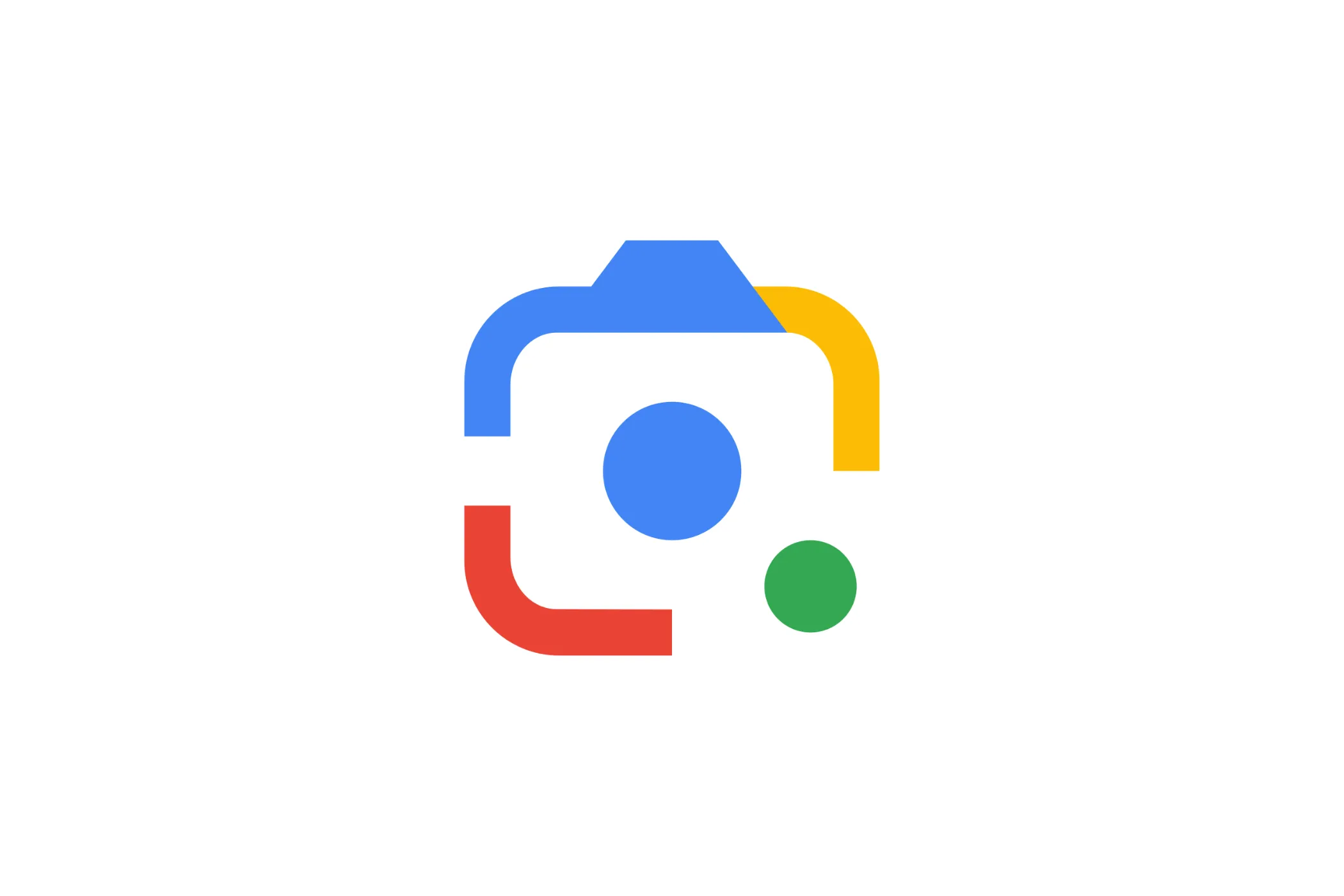Biểu tượng Google Lens màu xanh lá cây trên nền trắng, thể hiện công cụ tìm kiếm bằng hình ảnh của Google