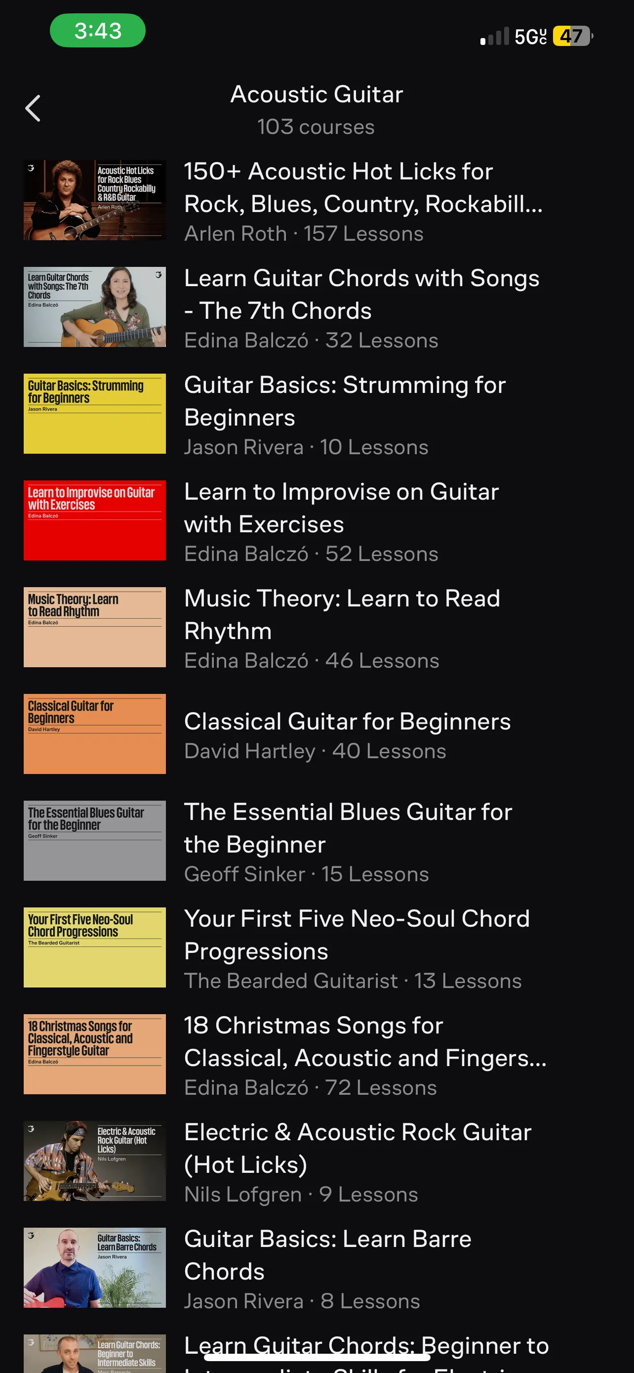 Các khóa học guitar và lý thuyết âm nhạc có trên Ultimate Guitar
