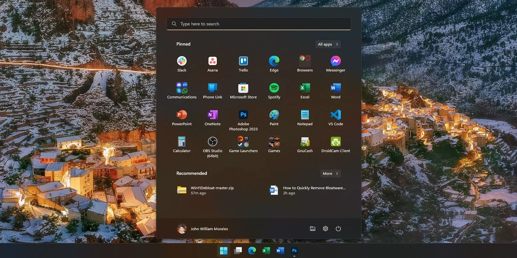 Các ứng dụng bloatware xuất hiện trên Start Menu Windows 11