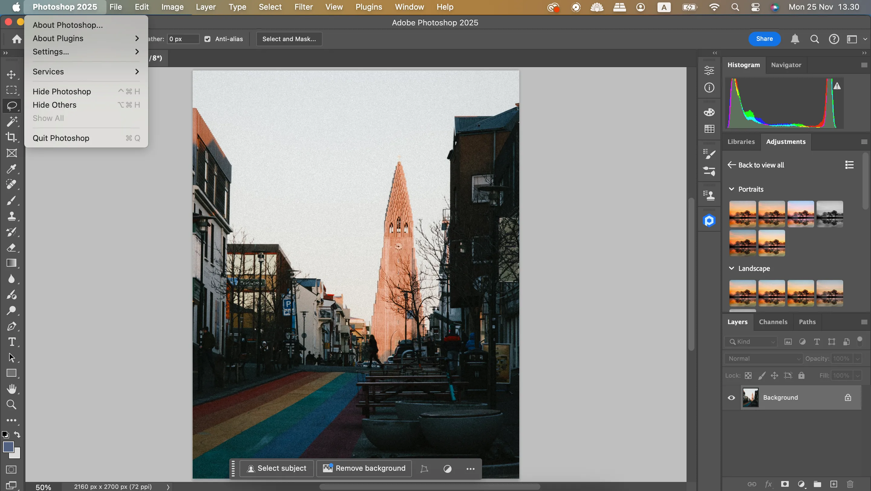 Cách thoát ứng dụng Adobe Photoshop trên máy tính