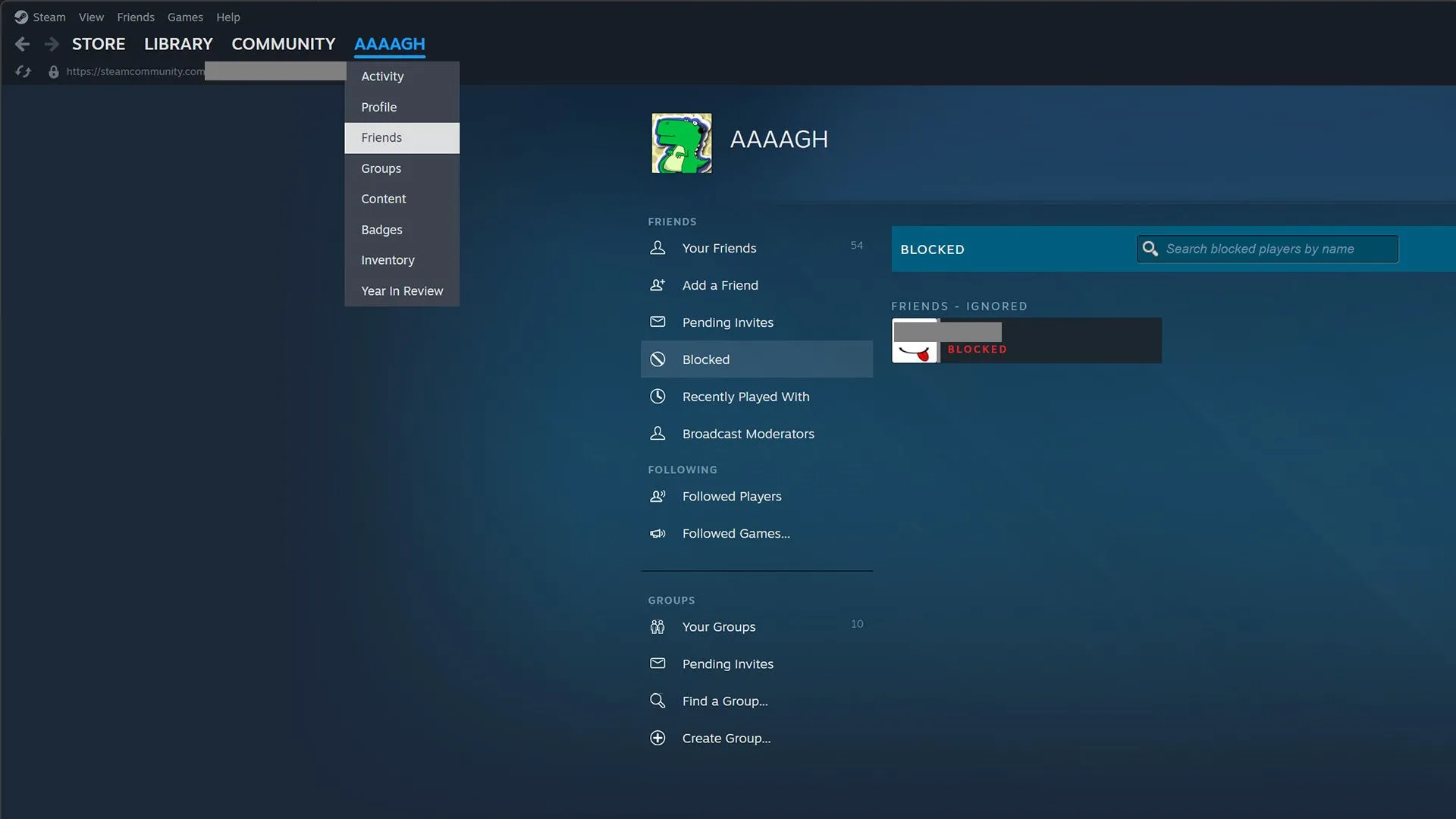 Cách tìm và kiểm tra danh sách chặn trên tài khoản Steam của bạn