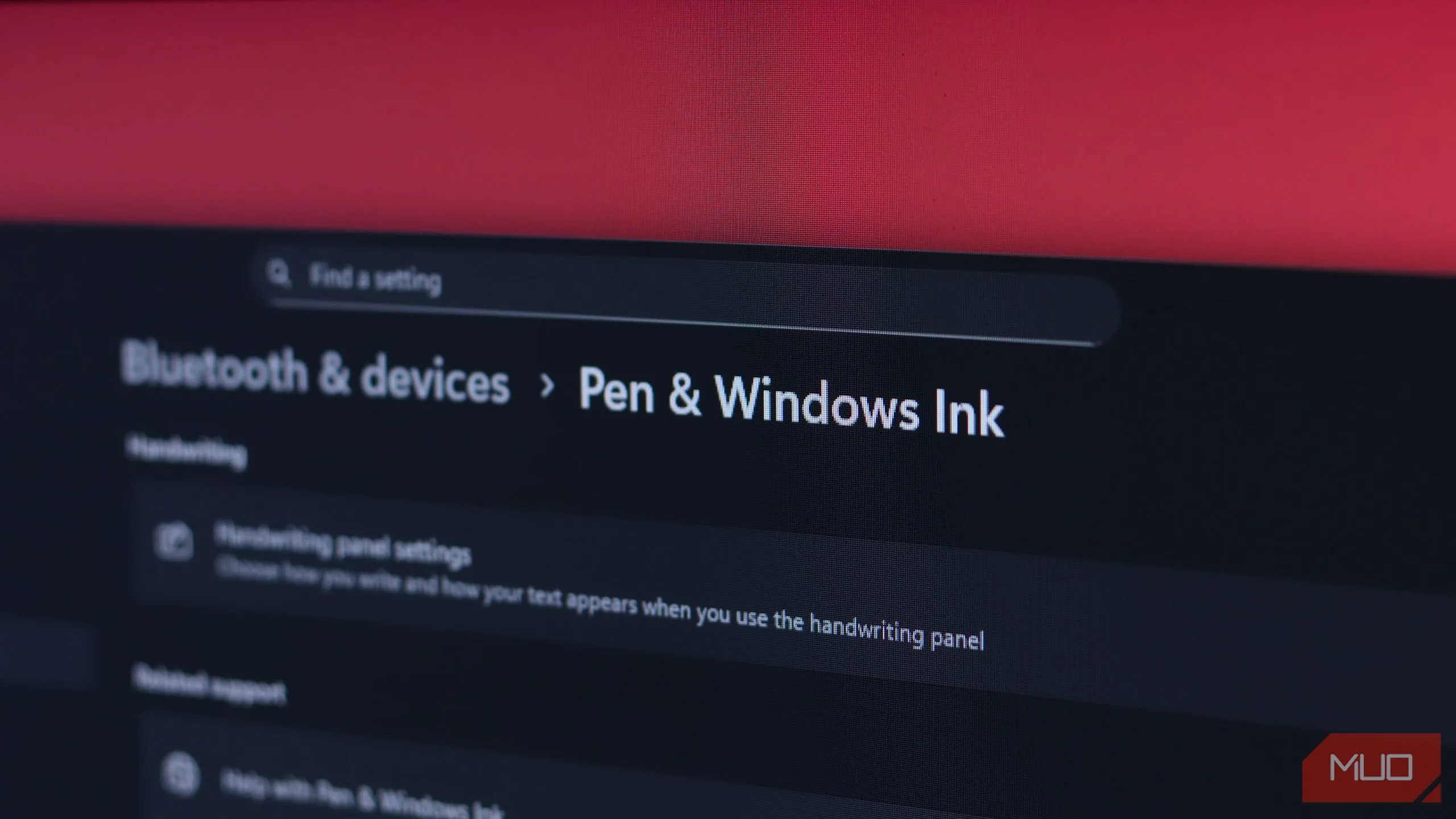 Cài đặt bút và Windows Ink của Windows