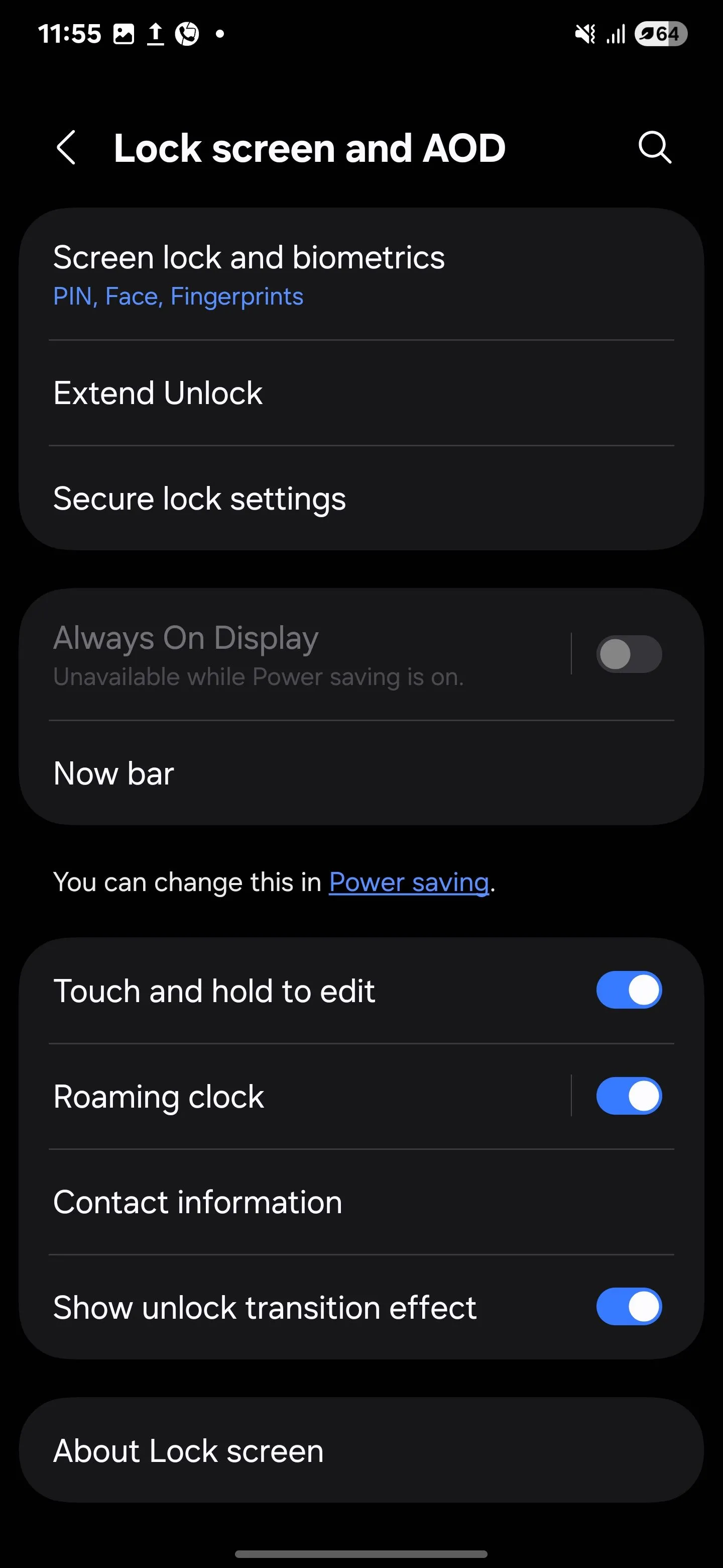 Cài đặt Now Bar cho màn hình khóa và AOD trên Samsung