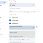 Cài đặt sự kiện Google Calendar bảo mật
