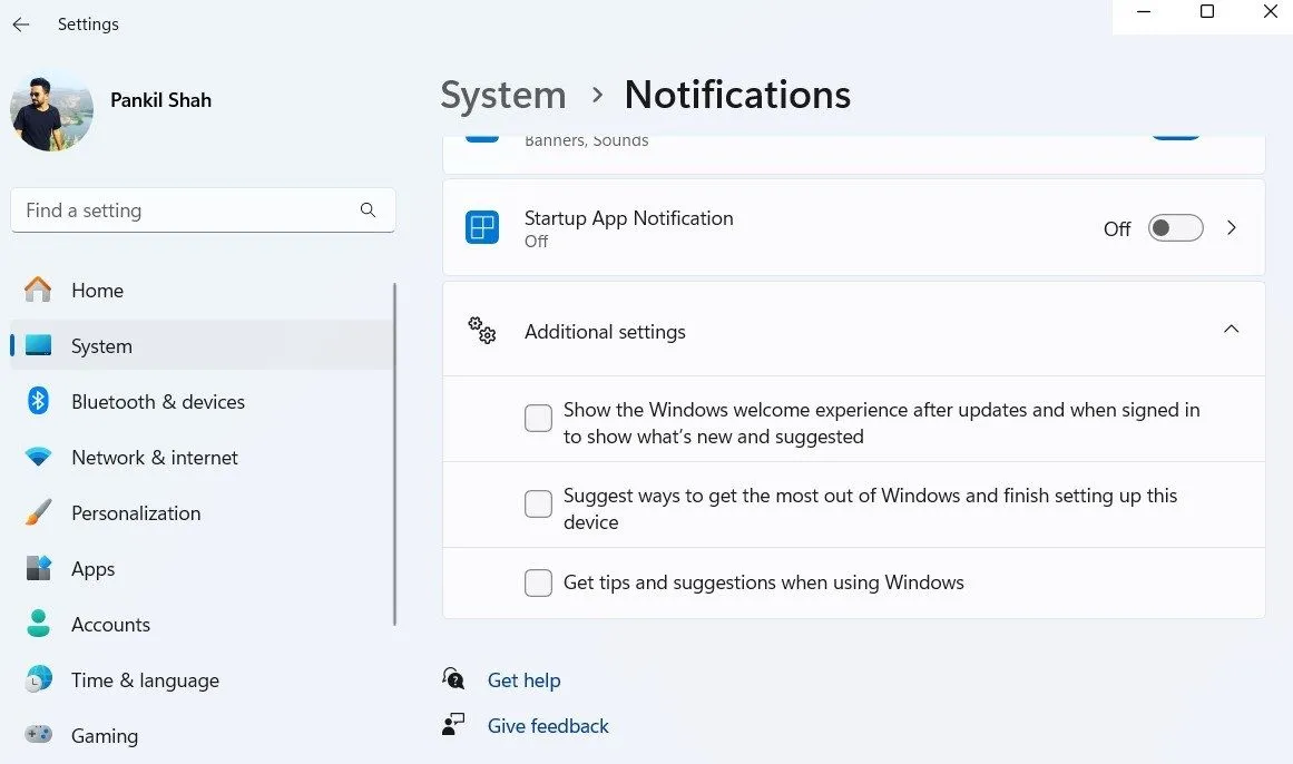 Cài đặt tắt các gợi ý và mẹo không cần thiết từ hệ thống Windows 11