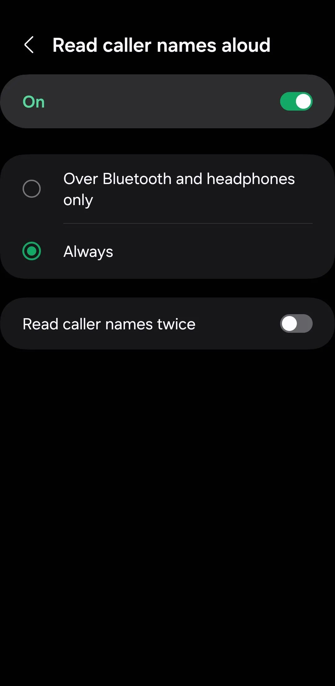Cài đặt tính năng Đọc tên người gọi trên Android, cho phép điện thoại tự động đọc tên người gọi đến