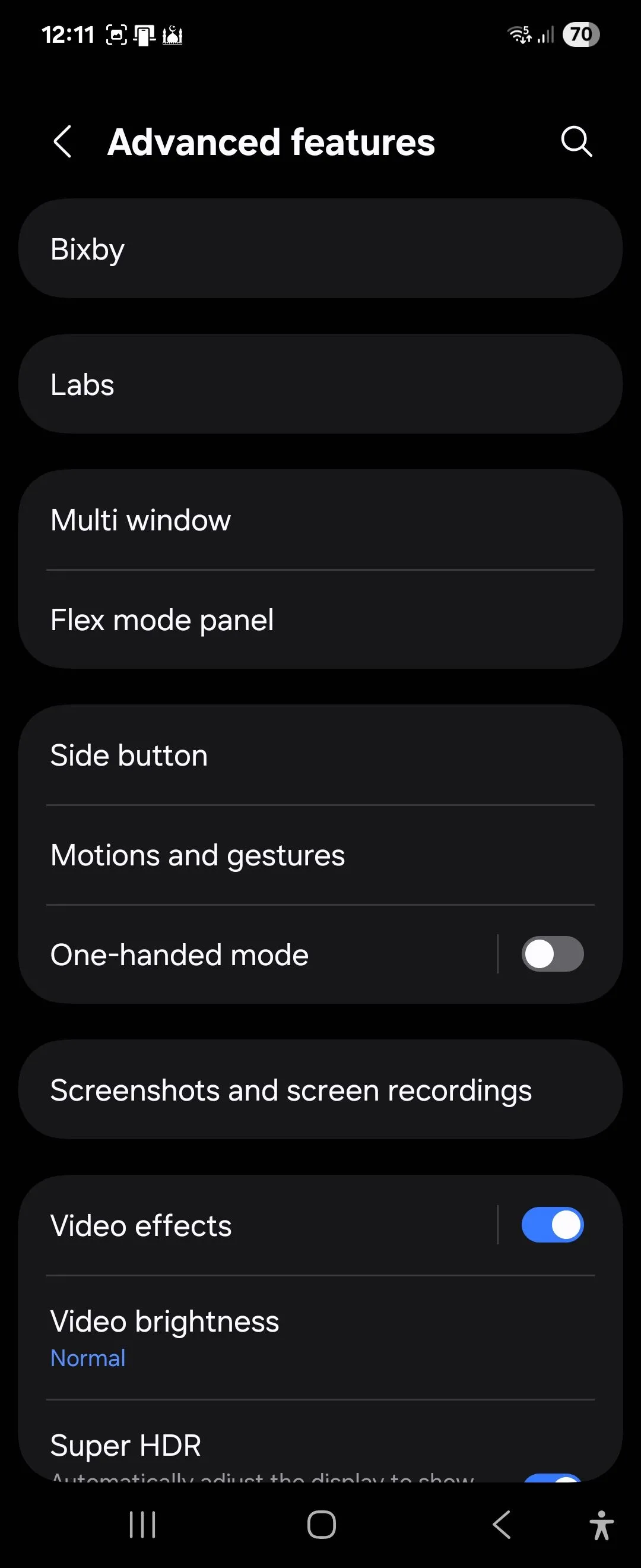 Cài đặt tính năng nâng cao và Labs trên Samsung Galaxy Z Flip 6 với One UI 7