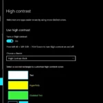 Cài đặt tính năng Tương phản cao trong Windows 10 để kích hoạt chế độ tối cho Notepad