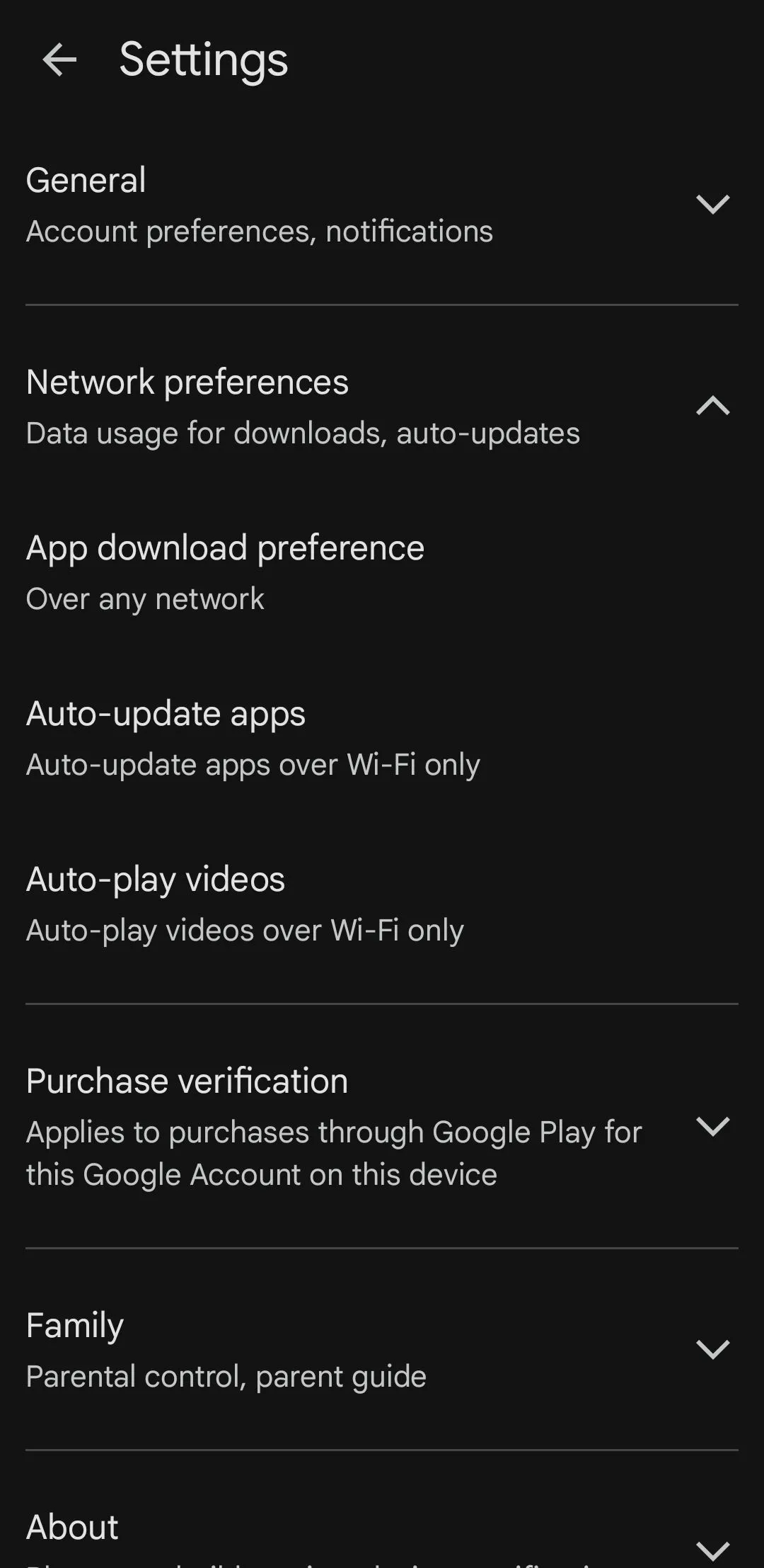 Cài đặt tự động cập nhật ứng dụng trong Google Play Store trên điện thoại Samsung