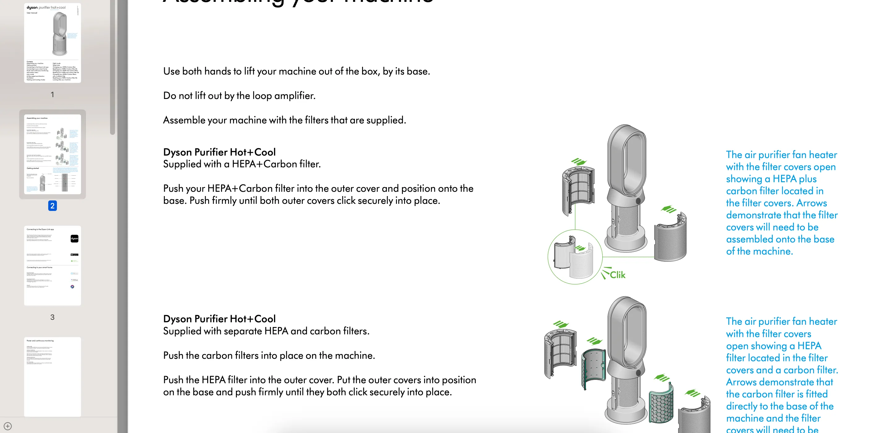 Cẩm nang hướng dẫn sử dụng máy lọc không khí Dyson