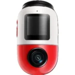 Camera hành trình 70mai 4K Omni với thiết kế sang trọng màu đỏ và trắng nổi bật