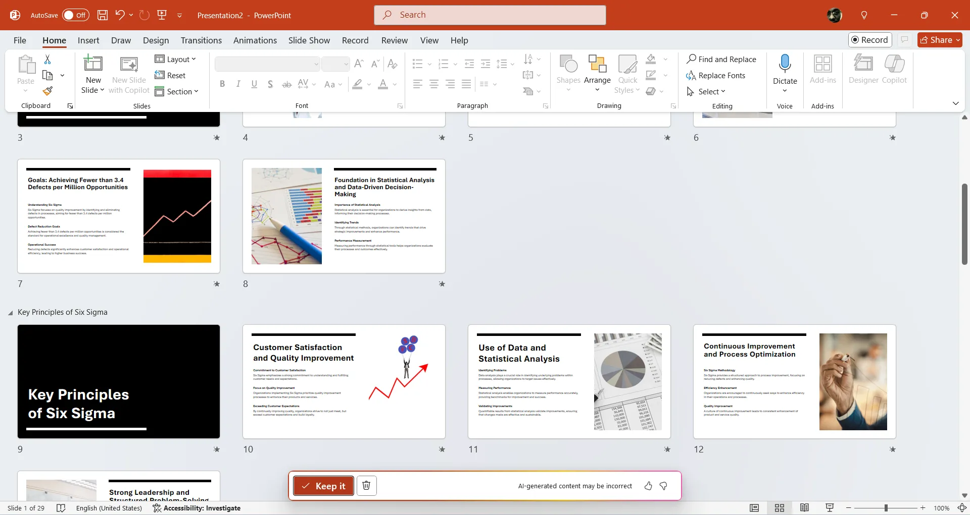 Chèn các slide PowerPoint được Copilot AI tạo tự động vào bản trình bày của bạn.