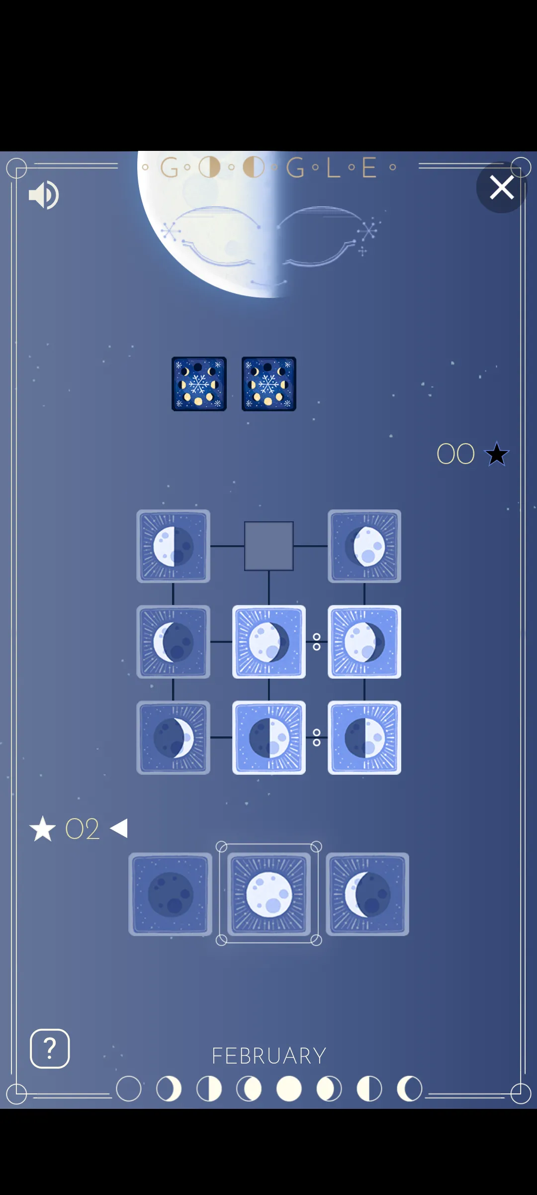 Chơi game Google Doodle Mặt Trăng The Rise of the Half Moon