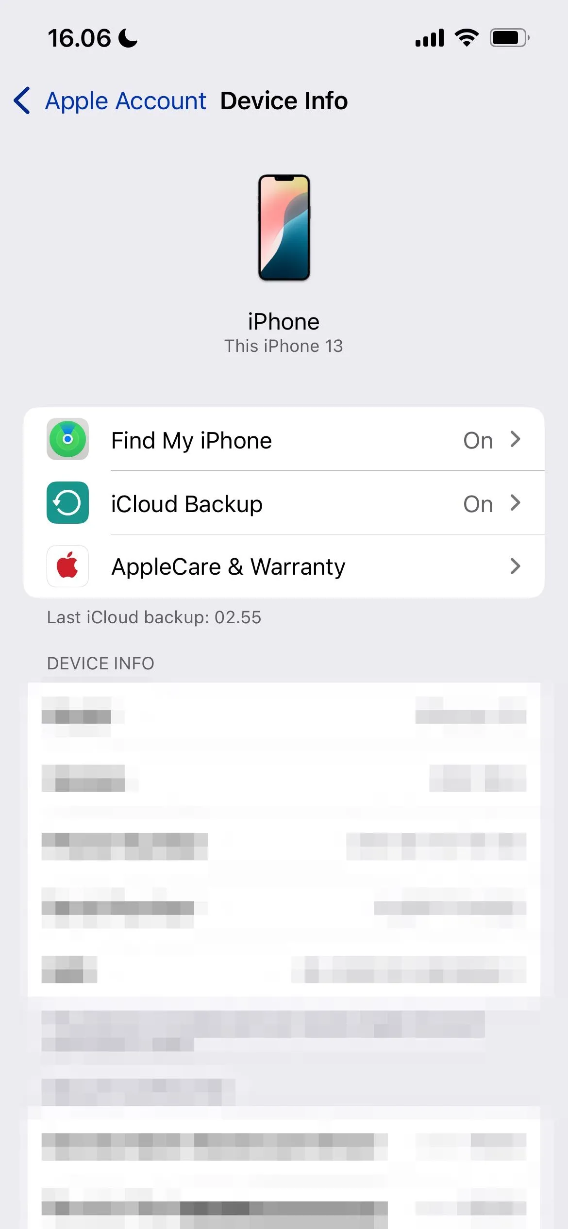 Chọn cài đặt iPhone cho Tài khoản Apple