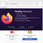 Cửa sổ "Giới thiệu Firefox" hiển thị các tùy chọn để cập nhật trình duyệt lên phiên bản mới nhất.