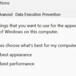 Cửa sổ tùy chỉnh cài đặt hiệu ứng hình ảnh trong Performance Options của Windows để tối ưu hiệu suất.