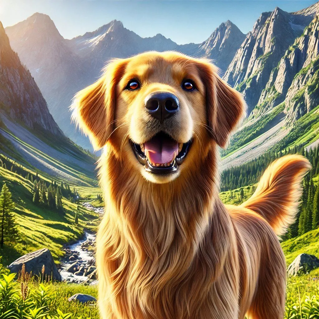 DALL-E cố gắng tạo hình ảnh chó Golden Retriever chân thực hơn nhưng kết quả trông giả tạo và đáng sợ