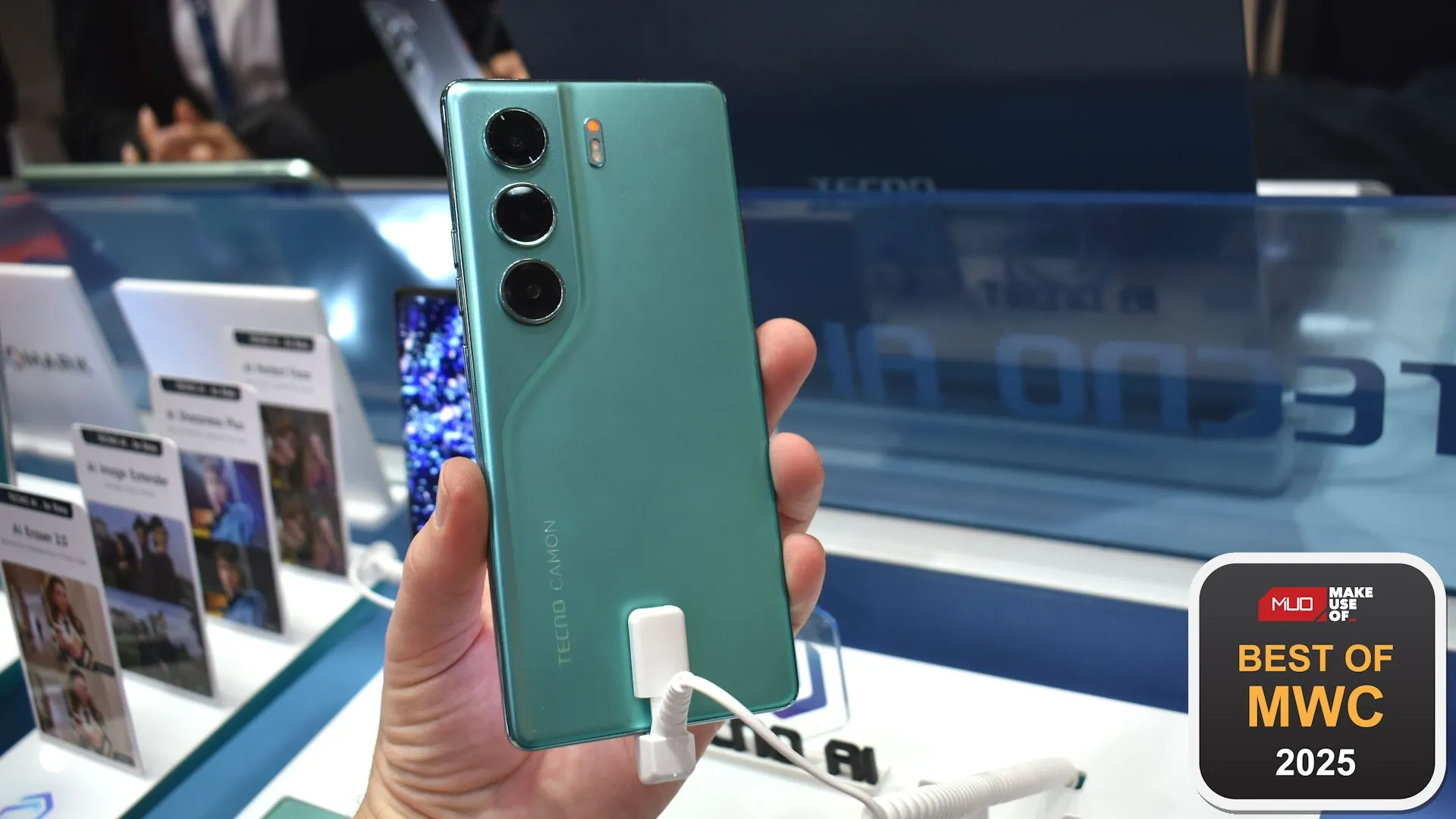 Điện thoại Tecno Camon 40 Pro 5G với giải thưởng tại MWC 2025