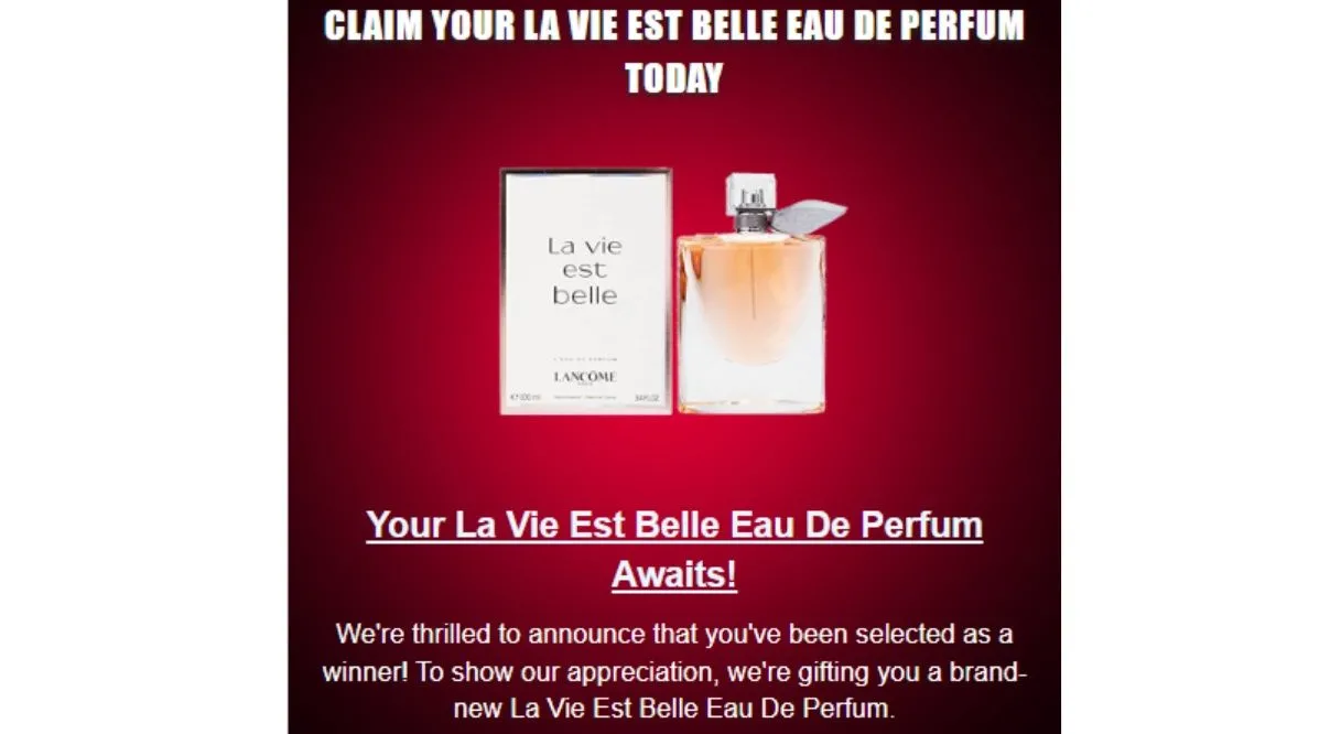 Email lừa đảo giả mạo chương trình khuyến mãi quà tặng miễn phí