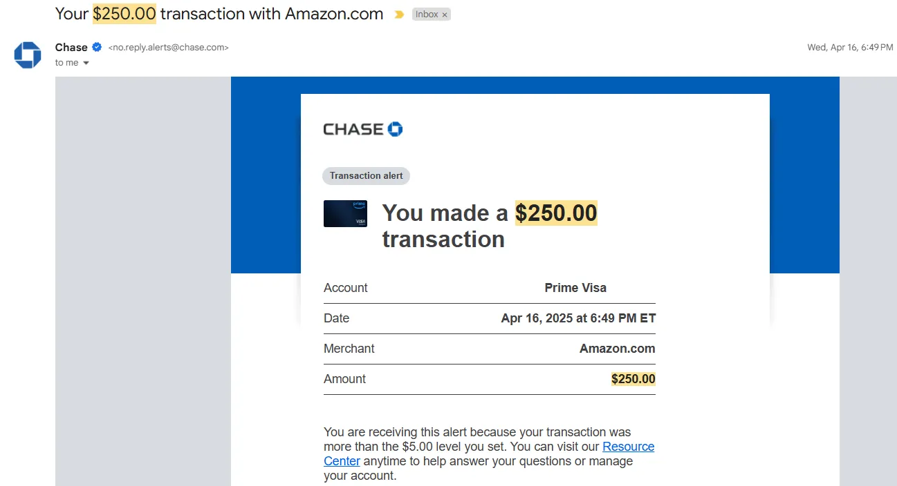 Email thông báo giao dịch Amazon trị giá 250 đô la bị nghi ngờ là lừa đảo