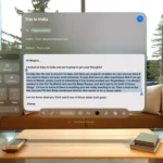 Giao diện Apple Intelligence hoạt động trên kính thực tế hỗn hợp Apple Vision Pro