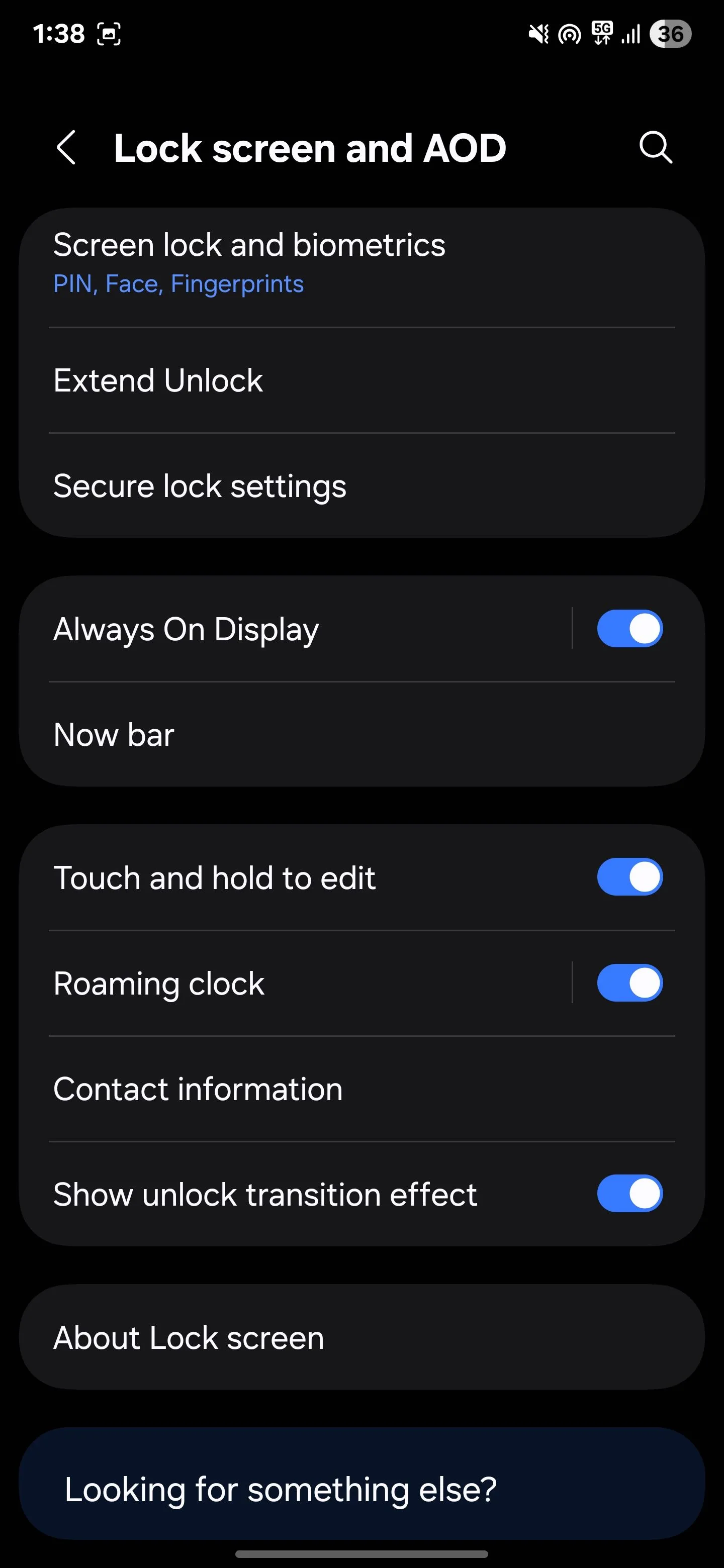 Giao diện cài đặt Màn hình Luôn bật (Always On Display) trên điện thoại Samsung, hiển thị tùy chọn tắt tính năng để tiết kiệm pin.