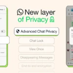Giao diện cài đặt tính năng Quyền riêng tư trò chuyện nâng cao (Advanced Chat Privacy) trên WhatsApp, minh họa các tùy chọn bảo mật mới.