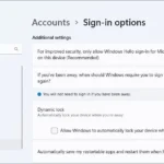 Giao diện cài đặt Tùy chọn Đăng nhập (Sign-in Options) trong ứng dụng Cài đặt Windows 11