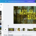 Giao diện Canva hiển thị cách thêm nhiều mẫu thiết kế video khác nhau vào cùng một dự án