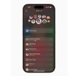 Giao diện danh sách khách mời trong ứng dụng Apple Invites, hiển thị tên và trạng thái RSVP