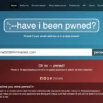 Giao diện Have I Been Pwned kiểm tra email bị rò rỉ trong các vụ vi phạm dữ liệu