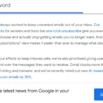 Giao diện lời mời đăng ký nhận tin tức từ blog The Keyword của Google