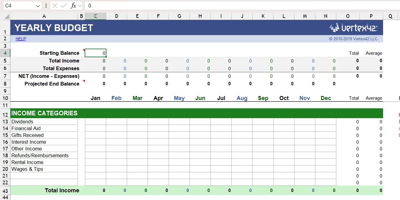 Giao diện mẫu Excel Quản lý Tiền bạc tổng thể và chi tiết