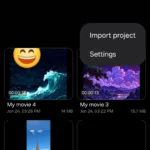 Giao diện menu Samsung Studio trên điện thoại Galaxy