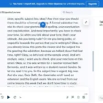 Giao diện Otter.ai hiển thị mẫu phiên âm video đã hoàn thành