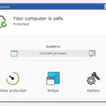 Giao diện phần mềm chống keylogger Ghostpress trên máy tính, hiển thị các tùy chọn bảo vệ.