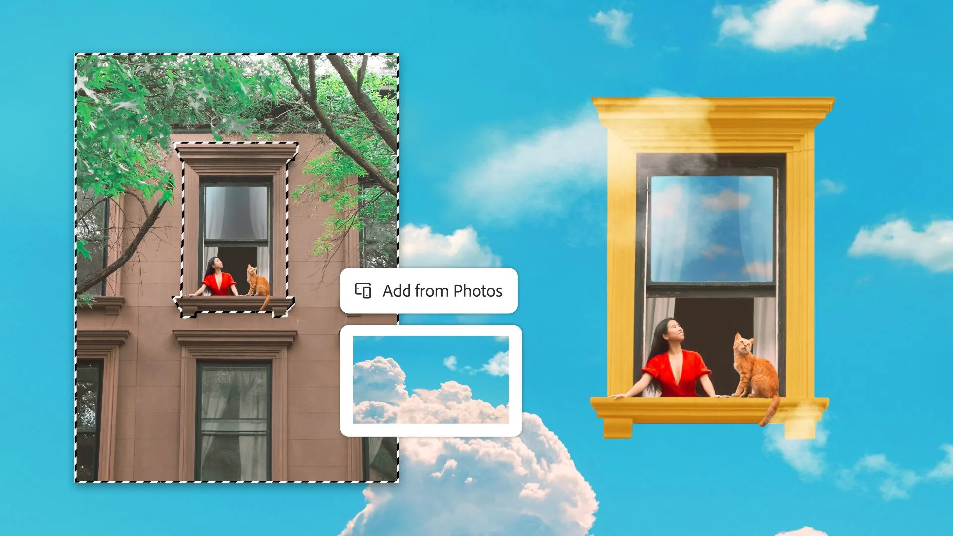 Giao diện Photoshop Mobile - Thêm ảnh từ thư viện