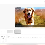 Giao diện tạo lệnh nhắc và tùy chọn cài đặt trong ứng dụng Adobe Firefly