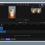Giao diện timeline Final Cut Pro trên iPad với biểu tượng Live Drawing