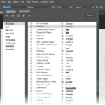 Giao diện tính năng Font Browser của Adobe Photoshop