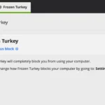 Giao diện tính năng Frozen Turkey trong ứng dụng Cold Turkey giúp thiết lập khóa chặn