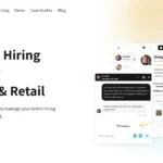 Giao diện trang chủ nền tảng tuyển dụng Foh&Boh với logo và khẩu hiệu