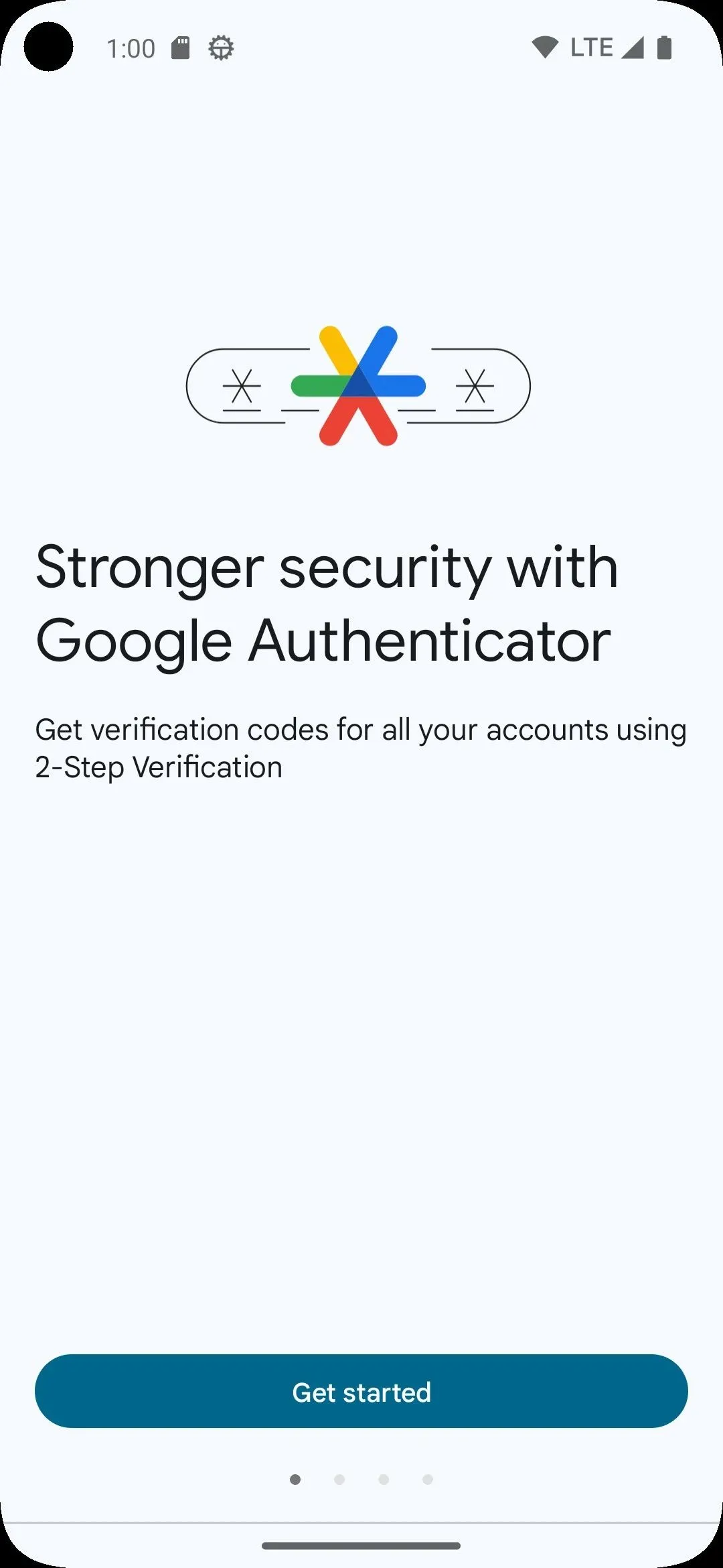 Giao diện trang thiết lập Google Authenticator, một ứng dụng xác thực hai yếu tố phổ biến.
